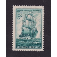 ARGENTINA 1939 GJ 822a ESTAMPILLA NUEVA CON GOMA CON VARIEDAD CATALOGADA U$ 15